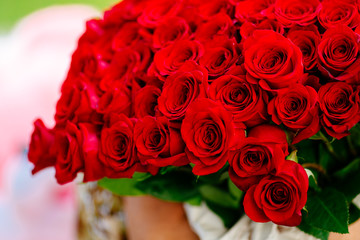 Close-up of a bouquet  roses