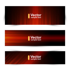 Vector template technology banners