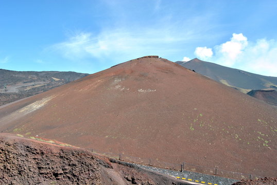 Etna volcano crater Sicily