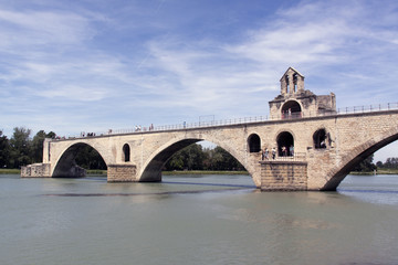 Fototapeta na wymiar he Pont Saint-Benezet, especially known Pont d Avignon