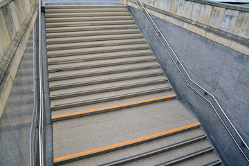subway stairs