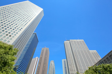 高層ビル・青空