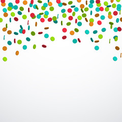 Festive background with colorful confetti, eps 10