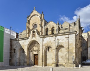 Fototapeta na wymiar an Giovanni Battista Church in Matera, Southern Italy