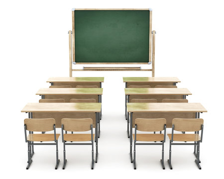 School board and school desks