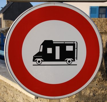 Verkehrszeichen Durchfahrtsverbot Wohnmobile