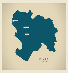 Modern Map - Piura PE