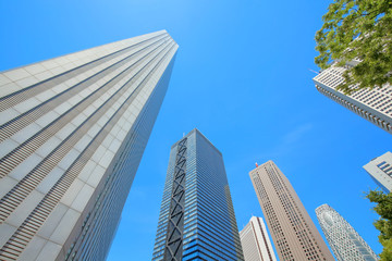 高層ビル・青空