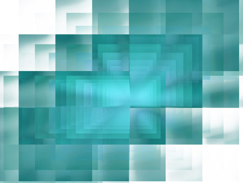 Abstract fractal blue checkered background, computer generated image for logo, design concepts, web, prints, posters