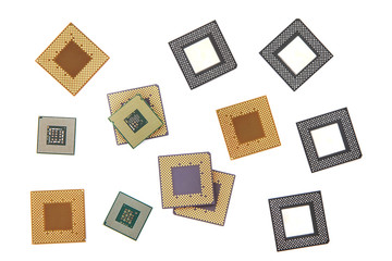 CPU microprocessors isolated