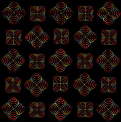 Rainbow spiral pattern