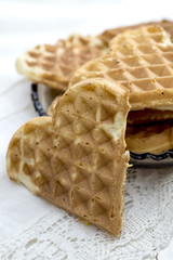 heart shaped waffles