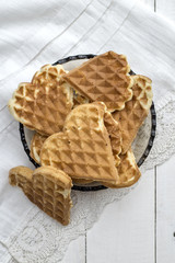 heart shaped waffles