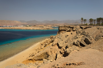 Coast in Egypt. Red Sea.