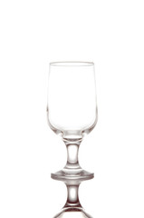 Empty champagne flute, isolated