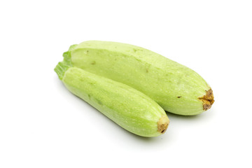 Vegetables on the white background
