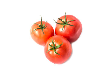 tomatoes isolated on white
