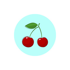 Icon Colorful Cherry