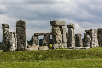 Ancient prehistoric stone monument Stonehenge near Salisbury, UK