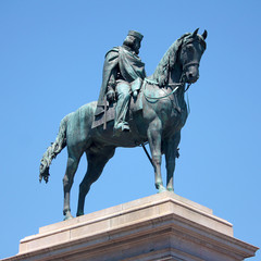 Fototapeta na wymiar Giuseppe Garibaldi Statue at Gianicolo - Rome, Italy