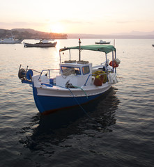 Fototapeta premium fishing boat in Greece