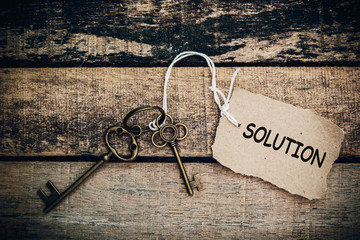The concept of 'solution' is translated by key and silver key ch