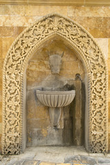 Drinking water basin in Baku old town, Azerbaijan