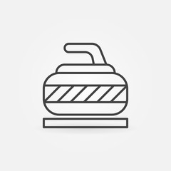 Curling thin icon