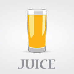 Orange Juice Vector Logo Design