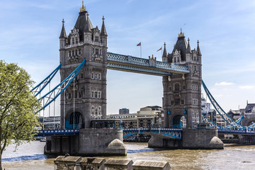 Tower Bridge (1886 – 1894) over Thames - iconic symbol of London
