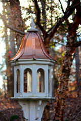 Copper Topped Bird Feeder