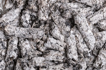Cigarette ash as abstract background
