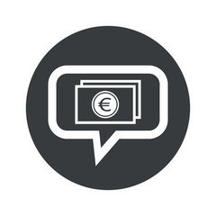 Round euro bill dialog icon