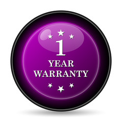 Fototapeta premium 1 year warranty icon