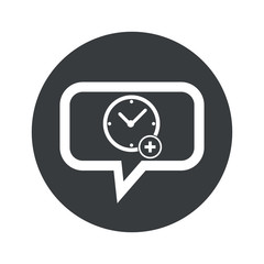 Round add time dialog icon