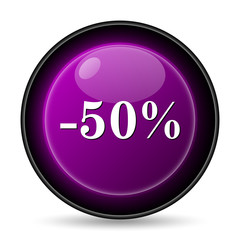 50 percent discount icon