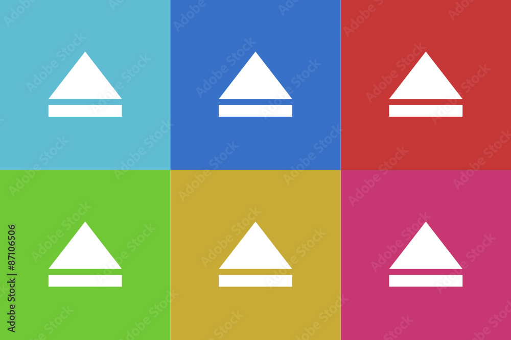 Poster open vector icons set