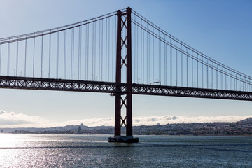 25 de Abril Cable-stayed Bridge over Tagus River