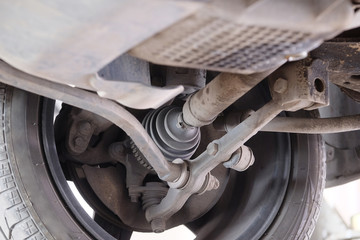 CV-joint of a car close-up