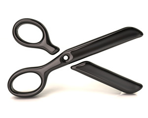 Black scissors icon 