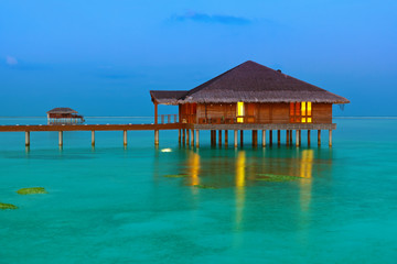 Spa saloon on Maldives island