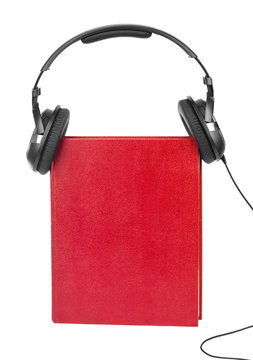 Headphones and book