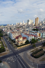 Fototapeta na wymiar Cuba. Old Havana. Top view. Prospectus of presidents