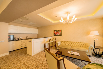 Interior of the modern kitchen