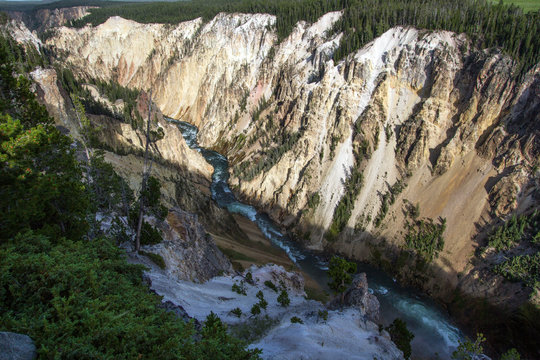 Grand Canyon of the Yellowstone River inside Yellowstone National Park