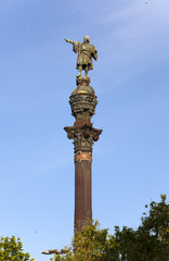 Fototapeta na wymiar Spain. Barcelona. Monument of Columbus