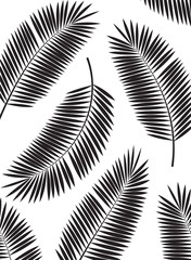 Palm Leaf Vector Frame Background Illustration