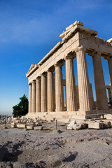 Parthenon on the Acropolis in Athens, Greece
