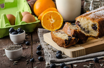 Blueberry yogurt sweet bread