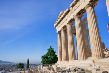 Parthenon on the Acropolis in Athens, Greece